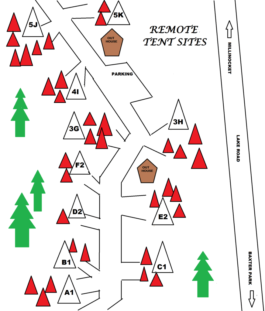 Remote Tent Sites Map