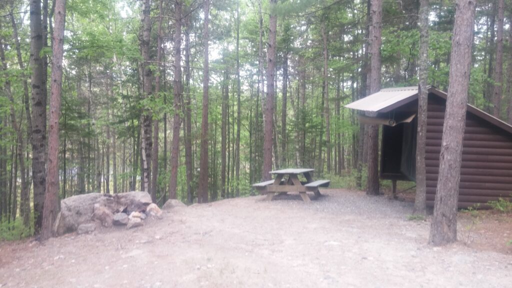 Lean-to 5, picnic table