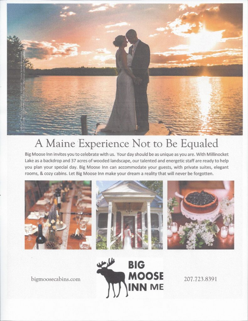 Bride and Groom on dock with sunset